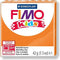 FIMO kids 8030 - ovenhardende boetseerklei - blokje 42 g - oranje