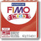 FIMO kids 8030 - ovenhardende boetseerklei - blokje 42 g - rood