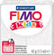 FIMO kids boetseerklei 42 g glitter wit