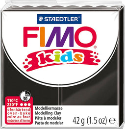FIMO kids boetseerklei 42 g zwart
