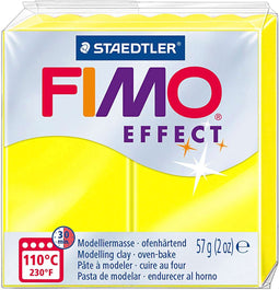 Fimo klei soft effect neon geel nr. 101 - 57gram