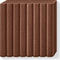 FIMO leather-effect ovenhardende boetseerklei standaard blokje 57 g - noot