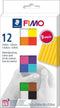 FIMO soft- ovenhardende boetseerklei - colour pack - 12 basiskleuren