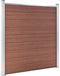 vidaXL - Schutting - 526x186 - cm - HKC - bruin