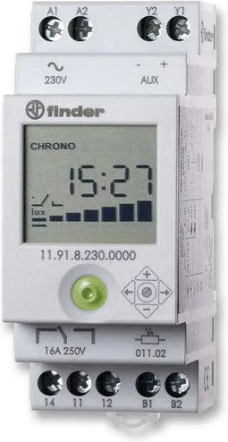 Finder 11 Schemerschakelaar voor DIN-rail - 11.91.8.230.0000 - E2PK2