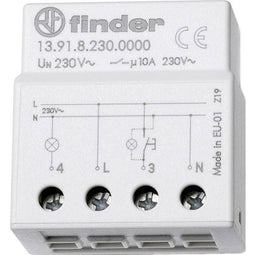 Finder 13.91.8.230.0000 Stroomstootschakelaar Op- en inbouw 1x NO 230 V/AC 10 A 2300 VA 1 stuk(s)