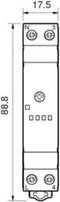 Finder 14.01.8.230.0000 Trappenhuis lichtautomaat Multifunctioneel 230 V/AC 1 stuk(s) Tijdsduur: 30 s - 20 min. 1x NO