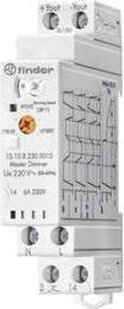 Finder 15.10.8.230.0010 Dimmer voor DIN-rail 1 stuk(s) Voedingsspanning (num):230 V/AC
