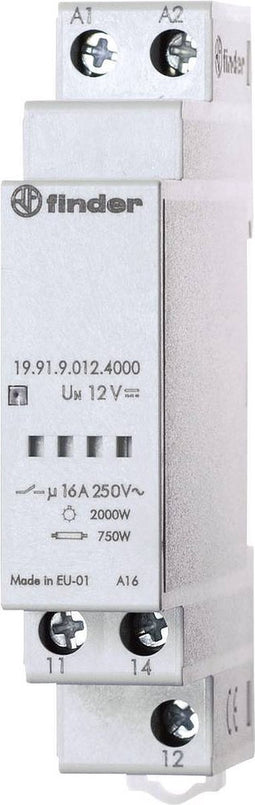 Finder 19.91.9.012.4000 Uitgangsmodule voor schemerschakelaar 1 stuk(s) Voedingsspanning (num):12 V/DC 1x wisselcontact