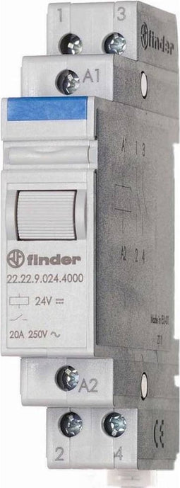 Finder 22.22.9.012.4000 Industrieel relais Nominale spanning: 12 V/DC Schakelstroom (max.): 20 A 2x NO 1 stuk(s)
