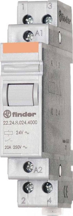 Finder 22.24.8.024.4000 Industrieel relais Schakelstroom (max.): 20 A 2x NC 1 stuk(s)