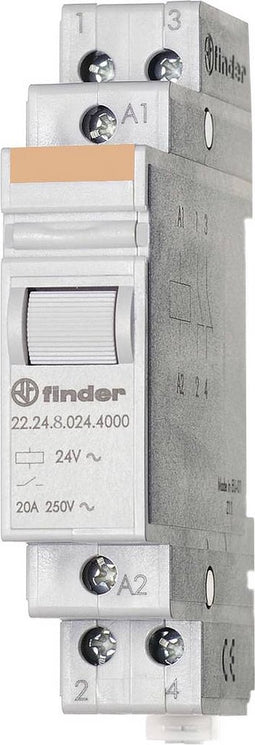 Finder 22.24.8.230.4000 Industrieel relais Schakelstroom (max.): 20 A 2x NC 1 stuk(s)