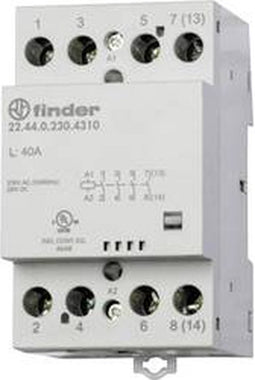 Finder 22.44.0.230.4710 Contactor 3x NO, 1x NC 230 V/DC, 230 V/AC 40 A 1 stuk(s)