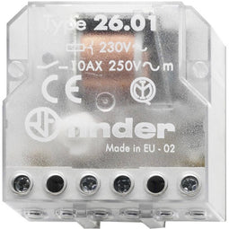 Finder 26.01.8.024.0000 Stroomstootschakelaar Inbouw 1x NO 24 V/AC 10 A 2500 VA 1 stuk(s)