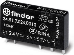 Finder 34.51.7.012.0019 Printrelais 12 V/DC 6 A 1x wisselcontact 1 stuk(s)