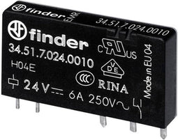 Finder 34.51.7.012.4010 Printrelais 12 V/DC 6 A 1x wisselcontact 1 stuk(s)