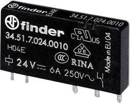 Finder 34.51.7.060.5010 Printrelais 60 V/DC 6 A 1x wisselcontact 1 stuk(s)