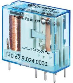 Finder 40.62.9.024.4000 Printrelais 24 V/DC 10 A 2x wisselcontact 1 stuk(s)