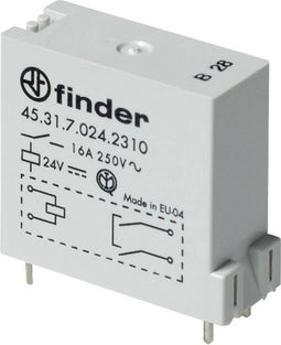 Finder 45.31.7.024.0310 Printrelais 24 V/DC 16 A 1x NO 50 stuk(s)