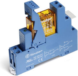 Finder 49.52.8.012.0060 Relaismodule Nominale spanning: 12 V/AC Schakelstroom (max.): 8 A 2x wisselcontact 1 stuk(s)