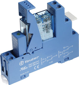 Finder 49.52.9.024.0050 Relaismodule Nominale spanning: 24 V/DC Schakelstroom (max.): 8 A 2x wisselcontact 1 stuk(s)