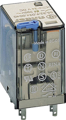 Finder 55.32.9.024.2040 Steekrelais 24 V/DC 10 A 2x wisselcontact 10 stuk(s)