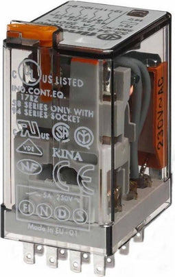 Finder 55.34.8.024.0040 Steekrelais 24 V/AC 7 A 4x wisselcontact 1 stuk(s)