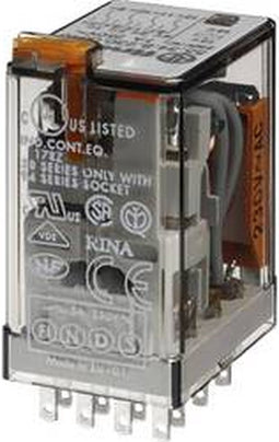 Finder 55.34.8.120.0050 Steekrelais 120 V/AC 7 A 4x wisselcontact 1 stuk(s)