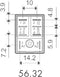 Finder 56.32.9.012.0040 Steekrelais 12 V/DC 12 A 2x wisselcontact 1 stuk(s)