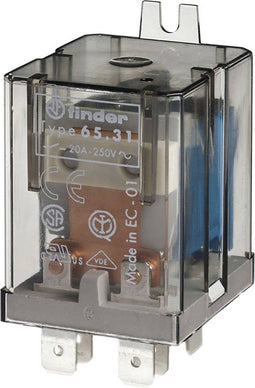 Finder 65.31.9.024.0309 Steekrelais 24 V/DC 30 A 1x NO 10 stuk(s)