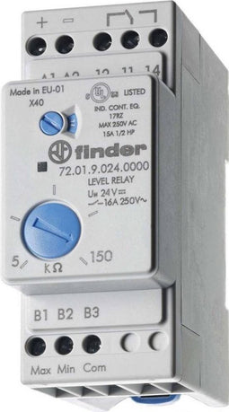 Finder 72.01.8.024.0000 Bewakingsrelais 24 V/AC 1x wisselcontact Niveaubewaking 1 stuk(s)