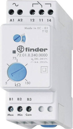 Finder 72.01.8.240.0000 Bewakingsrelais 230 V/AC 1x wisselcontact Niveaubewaking 1 stuk(s)