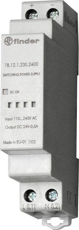 Finder 78.12.1.230.1200 DIN-rail netvoeding 12 V/DC 1.25 A 12 W Inhoud: 1 stuk(s)