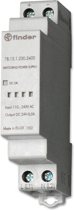 Finder 78.12.1.230.2400 DIN-rail netvoeding 24 V/DC 0.63 A 12 W Inhoud: 1 stuk(s)