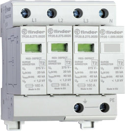 Finder 7P.24.8.275.1020 7P.24.8.275.1020 Overspanningsveilige afleider Overspanningsbeveiliging voor: Verdeelkast 20 kA
