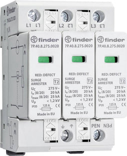 Finder 7P.43.8.275.1020 7P.43.8.275.1020 Overspanningsafleider Overspanningsbeveiliging voor: Verdeelkast 1 stuk(s)