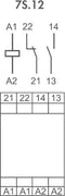 Finder 7S.12.9.024.5110 Industrieel relais Nominale spanning: 24 V/DC Schakelstroom (max.): 6 A 1x NO, 1x NC 1 stuk(s)