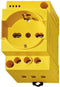 Finder 7U.00.8.230.0002 Schakelkastcontactdoos Geel 1 stuk(s)