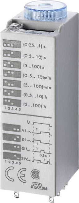 Finder 85.02.0.024.0000 Tijdrelais 24 V/AC, 24 V/DC 2x wisselcontact 10 A 400 V/AC Multifunctioneel
