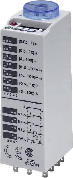 Finder 85.03.0.012.0000 85.03.0.012.0000 Tijdrelais Multifunctioneel 1 stuk(s) 3x wisselcontact