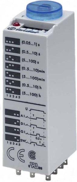 Finder 85.03.0.024.0000 85.03.0.024.0000 Tijdrelais 24 V DC/AC 1 stuk(s) Tijdsduur: 0.05 - 360000 s 3x wisselcontact