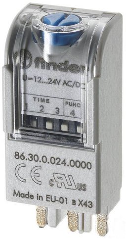 Finder 86.30.0.024.0000T 86.30.0.024.0000T Multifunctionele tijdschakelaar 1 stuk(s) Tijdsduur: 0.05 - 360000 s