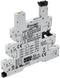 Finder 93.68.0.024 Relaissocket Met houderbeugel, Met LED, Met EMC-ontstoringsschakeling Geschikt voor serie: Finder se