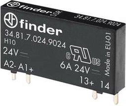Finder Halfgeleiderrelais 34.81.7.005.9024 Schakelspanning (max.): 33 V/DC Direct schakelend 1 stuk(s)