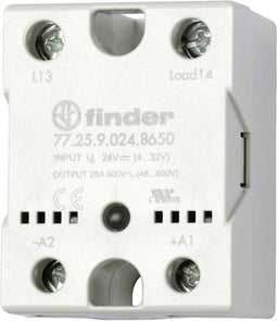 Finder Halfgeleiderrelais 77.25.9.024.8650 25 A Schakelspanning (max.): 600 V/AC Schakelend bij overbelasting 1 stuk(s)