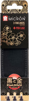 Fineliner sakura pigma micron black and gold 3st
