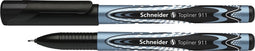 Fineliner schneider topliner 911 0.4mm zwart | 10 stuks
