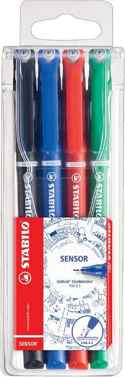 Fineliner stabilo sensor 189/4 f ass 4st | 5 stuks