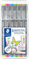 Fineliner staedtler pigment 308 0.3mm 6 st ass | 10 stuks