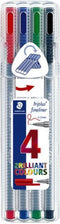 Fineliner staedtler triplus 334 0.3mm ass 4st | 10 stuks